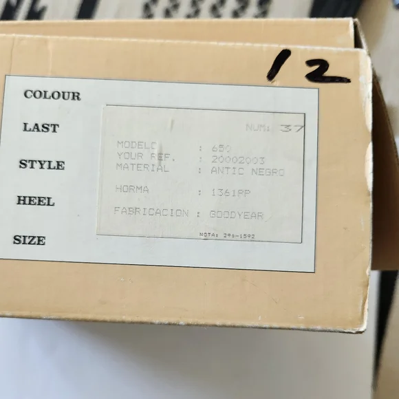 Genuine Leather Cowboy Western Boots Brown Taupe Made In Spain size 37 - Picture 14 of 14